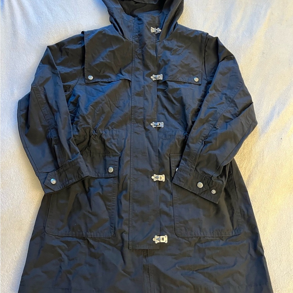 J. Crew Navy Utility Jacket with Hood